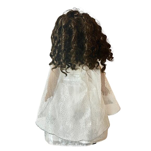 2014 African American Girl DOLL + GOWN CAPE & SHOES Fancy Frost Ballroom Dress - Picture 3 of 12